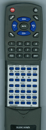 JVC BI643UXG5005SX RM-SUXG50A replacement Redi Remote