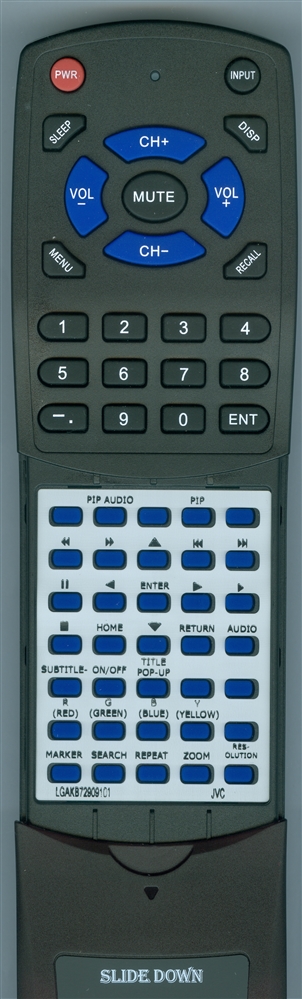 JVC LG-AKB72909101 RM-SXVBP1J replacement Redi Remote