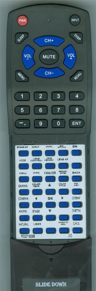 JVC PC027182099 RM-MH19G replacement Redi Remote