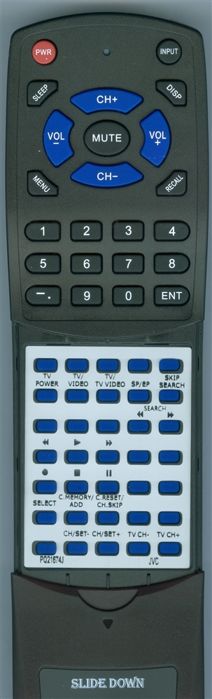 JVC PQ21674J replacement Redi Remote