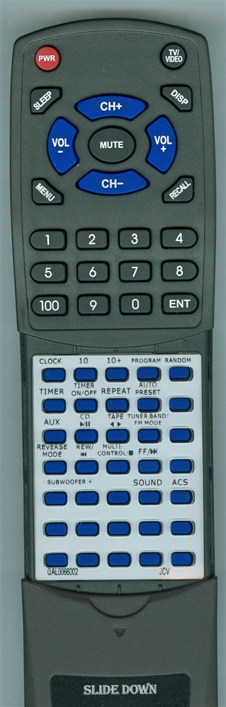 JVC QAL0066-002 RM-RXVB90 replacement Redi Remote