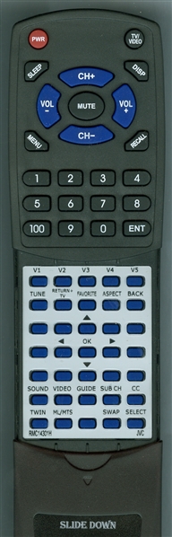 JVC RM-C1430-1H RM-C1430 Custom Built Redi Remote