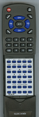 JVC RM-C1485-1H-NP RM-C1485 replacement Redi Remote