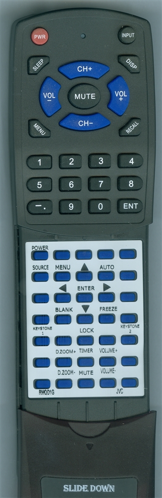 JVC EP-ZQ9X RM-QD1G replacement Redi Remote