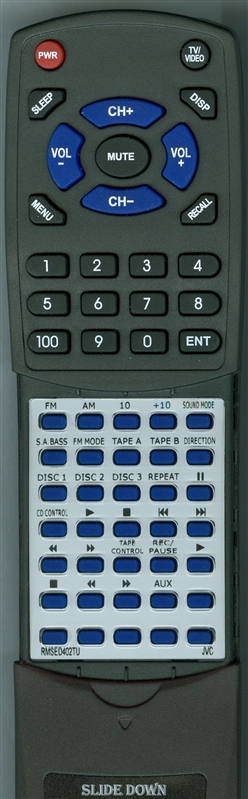 JVC RM-SED402TU replacement Redi Remote
