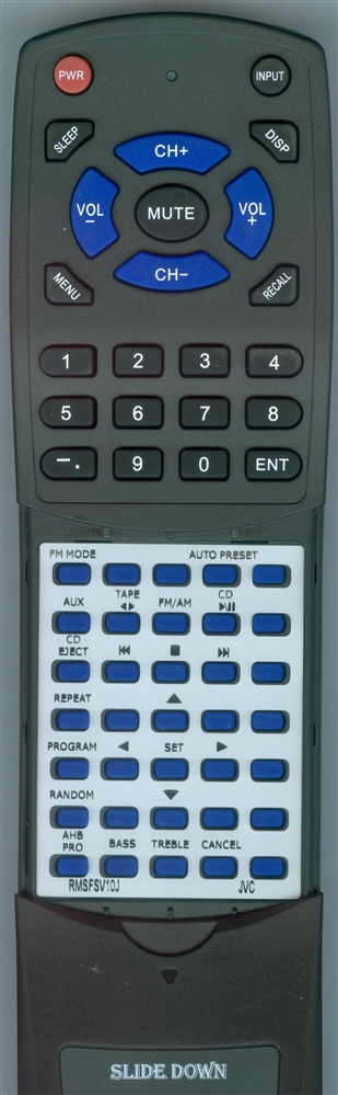 JVC RM-SFSV10J replacement Redi Remote