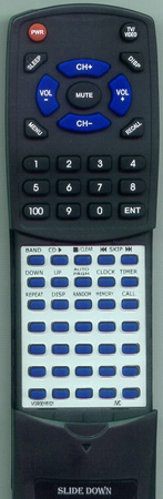 JVC VGR0016-101 RMRXQ50 Custom Built Redi Remote