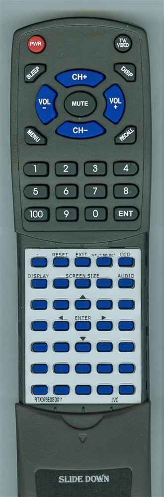 JVC X-076E0SD011 RMC1222 replacement Redi Remote