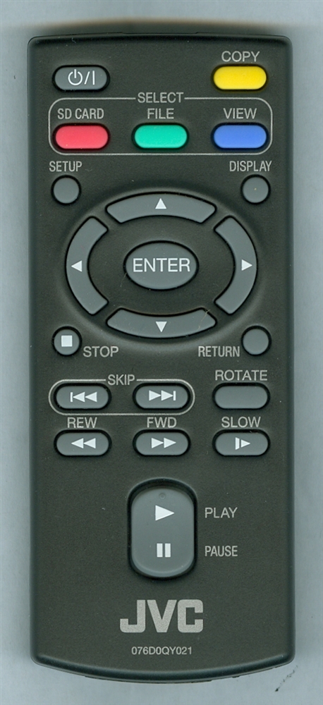 JVC X-076D0QY021 X076D0QY021 Genuine OEM original Remote