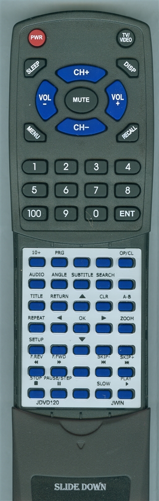 JWIN JDVD120 replacement Redi Remote