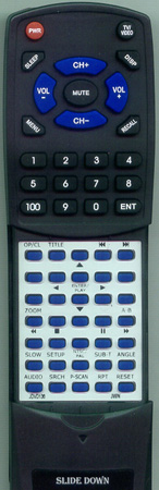 JWIN JDVD136 JDVD136 replacement Redi Remote