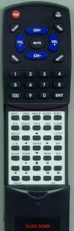 JWIN JDVD140 replacement Redi Remote