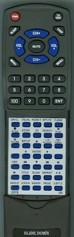 JWIN JDVD130 replacement Redi Remote