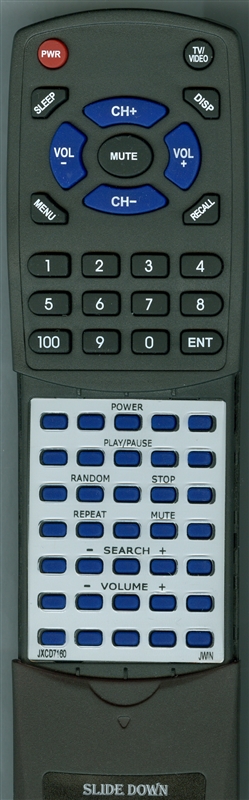 JWIN JXCD7160 replacement Redi Remote