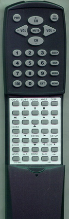 KEC DVD-1-2002 DVD1 replacement Redi Remote