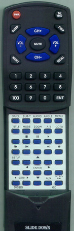 KEC DVD-1-2003 DVD1 replacement Redi Remote