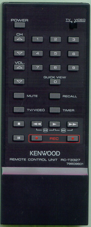KENWOOD 79609601 RCT3327 Genuine  OEM original Remote