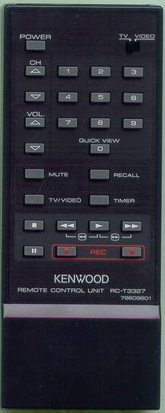 KENWOOD 79609601 RCT3327 Refurbished Genuine OEM Original Remote