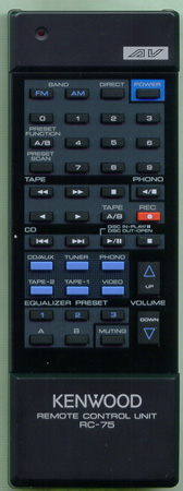 KENWOOD A70-0145-05 RC75 Genuine  OEM original Remote
