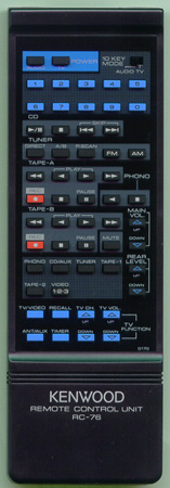KENWOOD A70-0170-15 Genuine  OEM original Remote