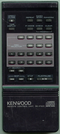 KENWOOD A70-0204-05 RCP107 Genuine  OEM original Remote