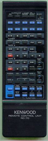KENWOOD A70-0206-05 RC70 Genuine  OEM original Remote