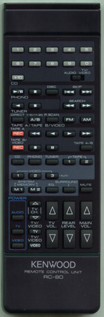 KENWOOD A70-0260-05 RC80 Genuine  OEM original Remote