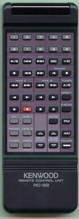 KENWOOD A70-0343-05 RC99 Genuine  OEM original Remote