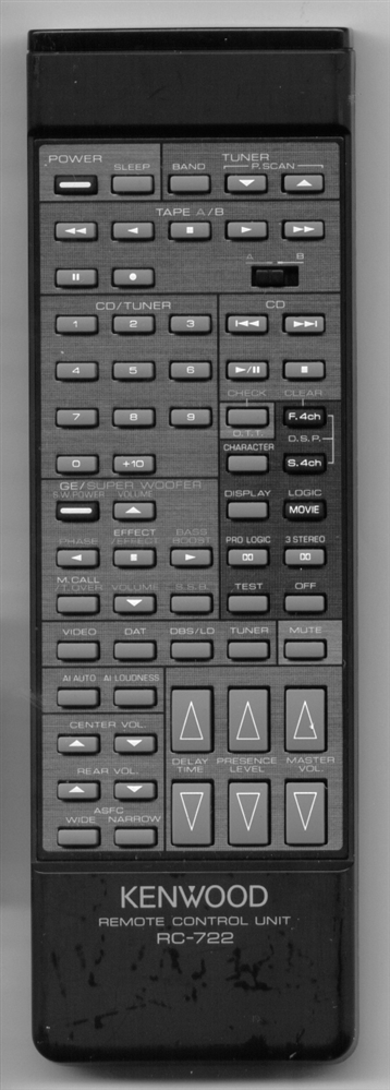 KENWOOD A70-0535-05 RC722 Refurbished Genuine OEM Original Remote