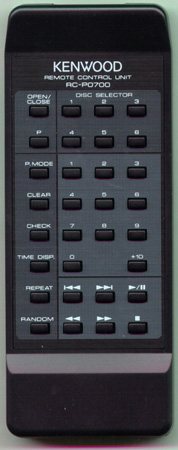 KENWOOD A70-0927-05 RC-P0700 Genuine OEM original Remote