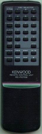 KENWOOD A70-0977-05 RCP0702 Genuine  OEM original Remote
