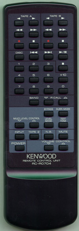KENWOOD A70-1008-15 RCR0704 Genuine  OEM original Remote