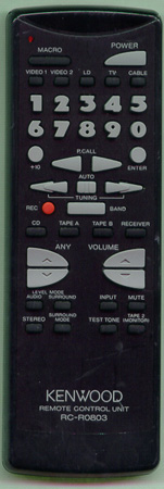 KENWOOD A70-1042-05 RCR0803 Genuine  OEM original Remote