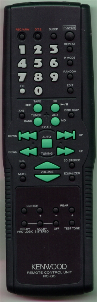 KENWOOD A70-1055-15 RCG5 Refurbished Genuine OEM Original Remote