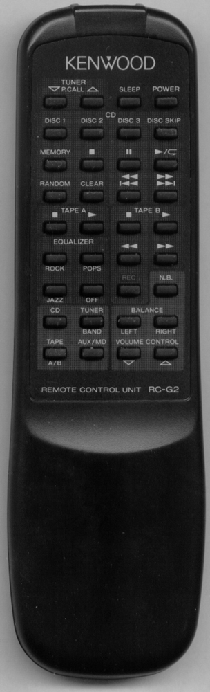 KENWOOD A70-1097-08 RCG2 Refurbished Genuine OEM Original Remote