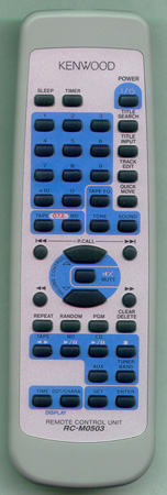 KENWOOD A70-1235-05 RCM0503 Genuine  OEM original Remote