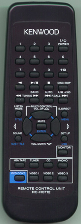 KENWOOD A70-1268-05 RCR0712 Genuine  OEM original Remote