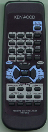 KENWOOD A70-1288-05 RC852 Genuine OEM original Remote