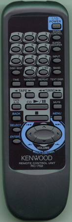 KENWOOD A70-1297-05 RC-752 Genuine OEM original Remote