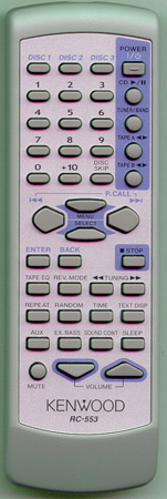 KENWOOD A70-1337-05 RC553 Genuine  OEM original Remote