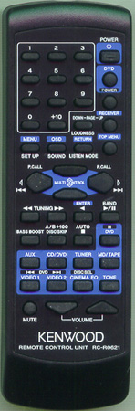 KENWOOD A70-1564-05 RCR0621 Genuine  OEM original Remote