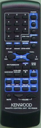 KENWOOD A70-1612-05 RCR0626 Genuine  OEM original Remote