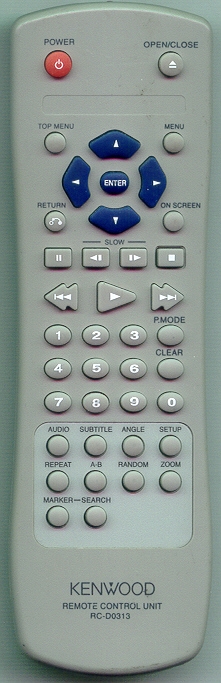 KENWOOD A70-1660-08 RCD0313 Refurbished Genuine OEM Original Remote