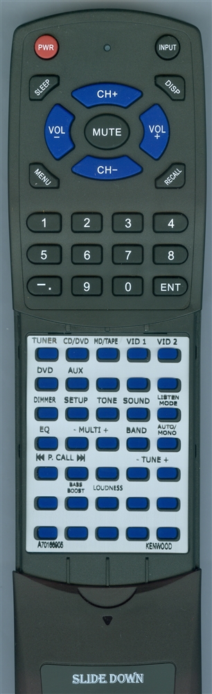 KENWOOD A70-1669-05 RCR0630 replacement Redi Remote