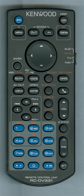KENWOOD QAL1553-001 RC-DV331 Genuine OEM original Remote