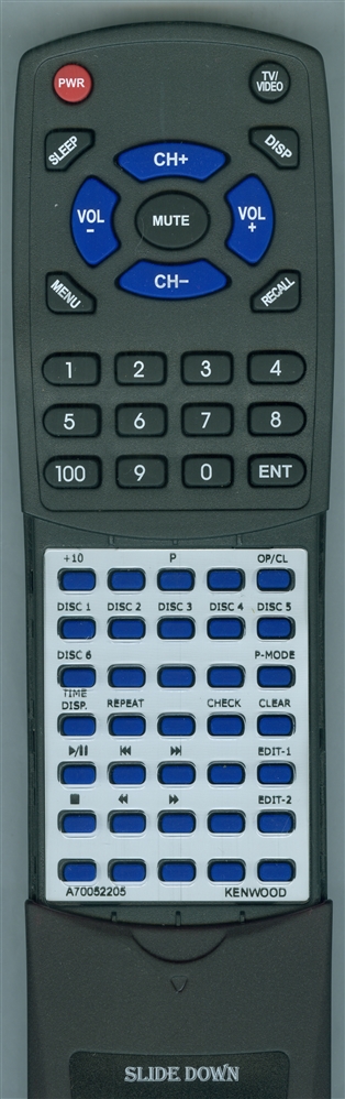 KENWOOD A70-0522-05 RC-P6630 replacement Redi Remote