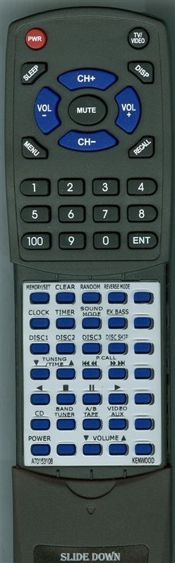 KENWOOD A70-1531-08 RC-655 replacement Redi Remote