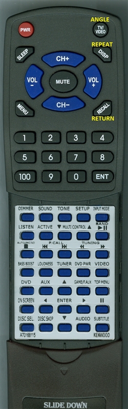 KENWOOD A70-1681-15 RCR0919 INSERT replacement Redi Remote