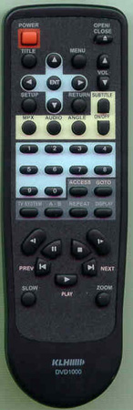 KLH DVD1000 DVD1000 Genuine  OEM original Remote