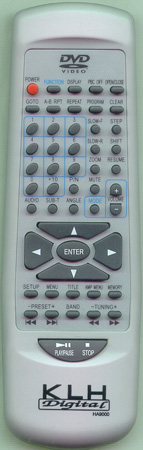 KLH HA9000 HA9000 Genuine  OEM original Remote